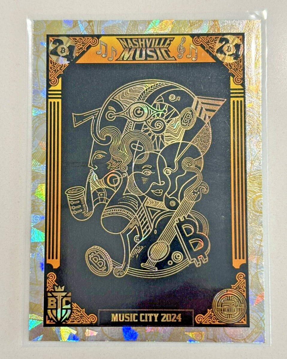 2024 Bitcoin Trading Cards, Nashville Music, Music City 2024, LIMITED EDIT.  /500 | eBay