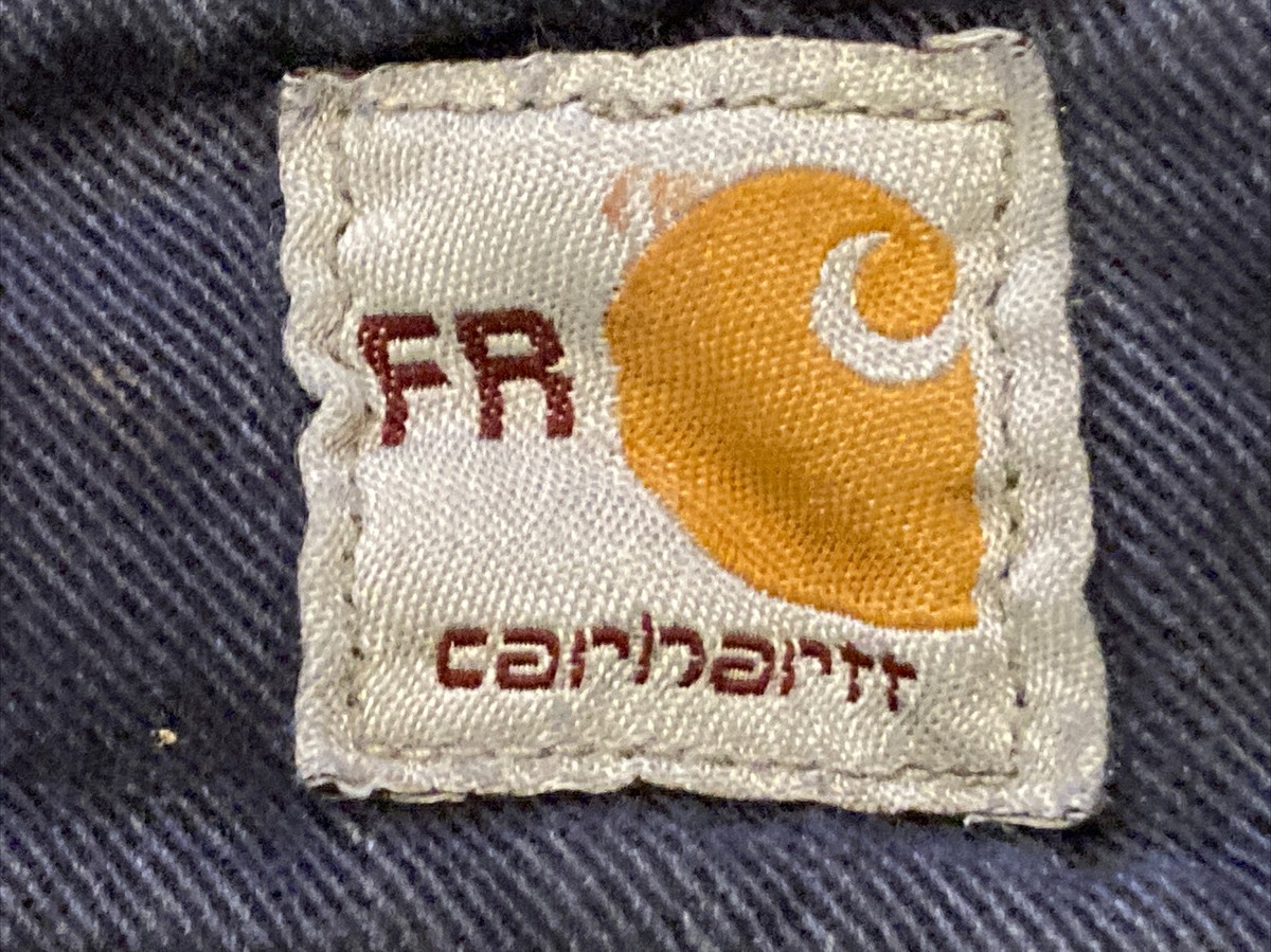 【USA-new】carhartt allinone fr2112 cat2新品 Carhartt FR Jumpsuit Mens XL Blue Reflective Flame Resistant