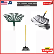 True Temper 1789000 48 in. Aluminum Handle 25-Tine Lawn Rake
