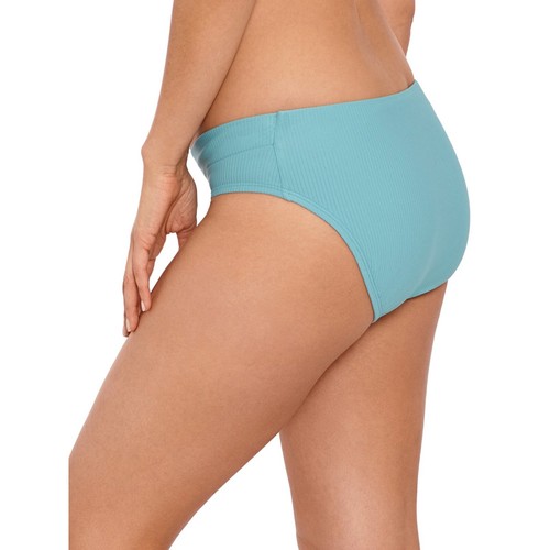 Time and Tru Women's SIZE XL 16-18 Plus Elevated Rib Daffodil Deep V Swim Bottom - Picture 6 of 12