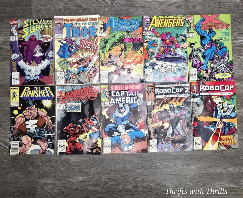 Vintage Comic Books Bundle - Mixed Lot Of 10 Comics - Marvel Superheroes