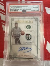 Jaylen Brown 2016-17 Panini Excalibur Apprentice Auto #2 6/10 Gold Rookie