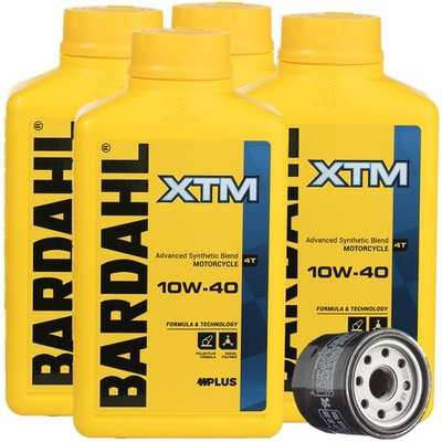 TAGLIANDO 4LT OIL BARDAHL XTM SYNT 10W40 + FILTER KAWASAKI ZX 600 R NINJA 2006