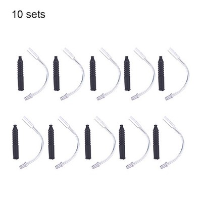 10Pcs V Brake Noodle+10Pcs Boot Set Cable Guide Bend Tube Pipe Sleeves Protector