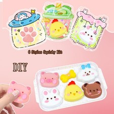 Kids Handmade Squishy Full Kit DIY Cute Soft Silicone Gift with Glue Cartoon Bag