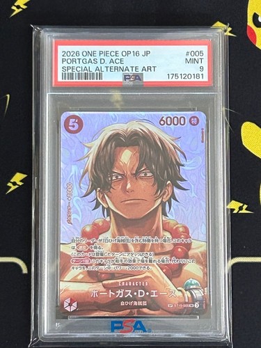 Portgas.D.Ace (SP Card) graded PSA 9 for sale on eBay