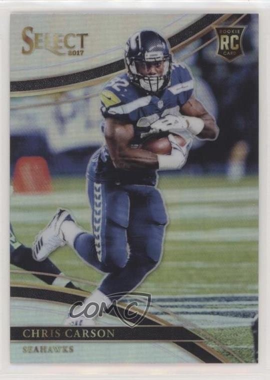 2017 Panini Select Field Level Silver Prizm Chris Carson #229 0e45