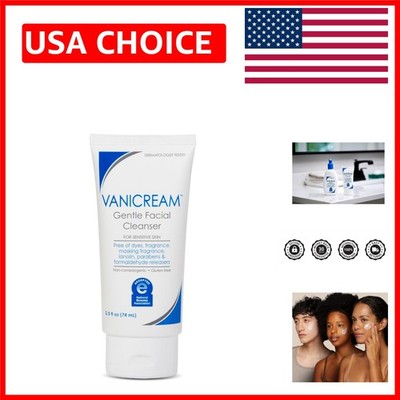 Non-Comedogenic Face Wash 2.5 Fl Oz - Gentle & Soothing for Sensitive Skin Types