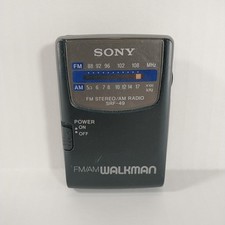 Sony Walkman SRF - 49 FM/AM Radio With Belt Clip Fully Tested And Works Great