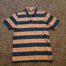 The North Face Polo Striped Short Sleeve Front Pocket Shirt Mens Medium