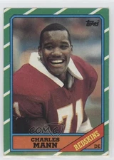 1986 Topps Charles Mann (D* on Copyright Line) #181 Rookie RC