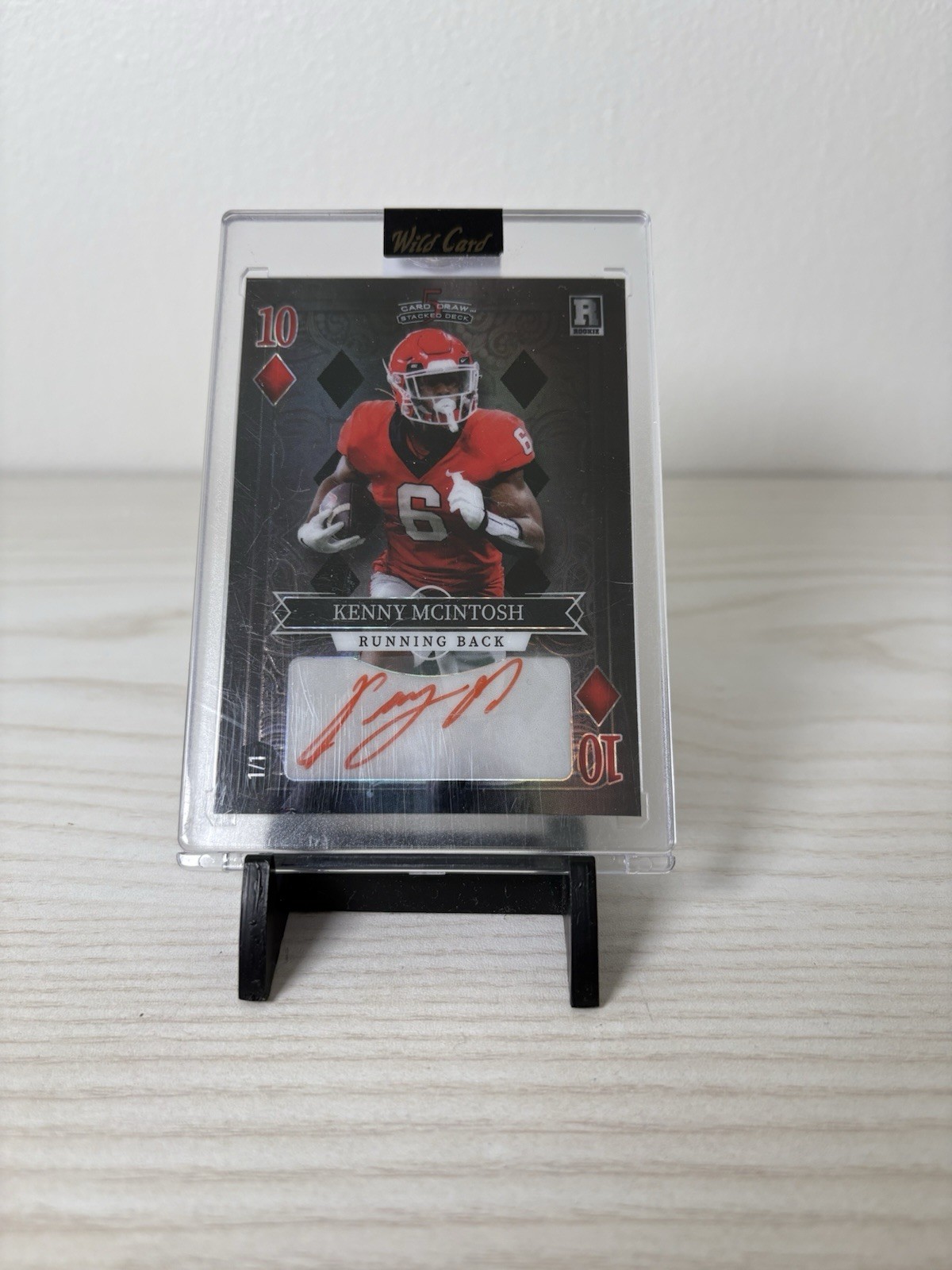Kendre Miller Wild Card 5 Card Draw Stacked Deck Ten Autographs #KMA Base