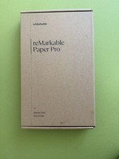UNOPENED: reMarkable Paper Pro Tablet w/ Bundled Marker Plus  Black Book Folio