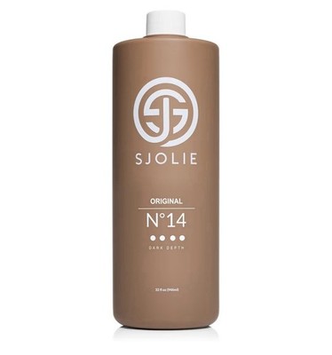 SJOLIE Spray Tan Solution - No. 14 - Dark Bronze Finish 32oz  Sunless Tanner