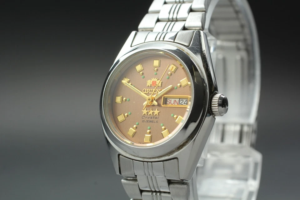 [Casi COMO NUEVO] Reloj de cuarzo vintage ORIENT NQ1X-Q1 rosa para mujer de JAPÓN Foto 2 de 4