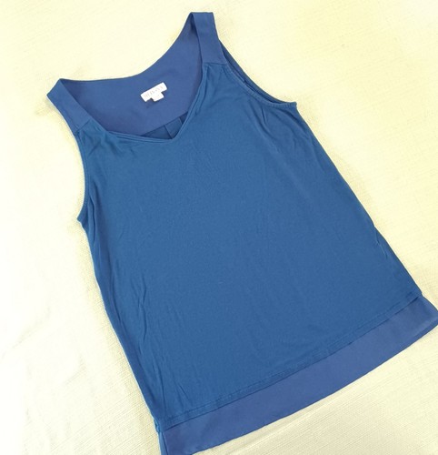 Merona Blue Tank Top Blouse Women’s XS Sleeveless Top Royal Blue Dressy Blouse - Picture 6 of 22