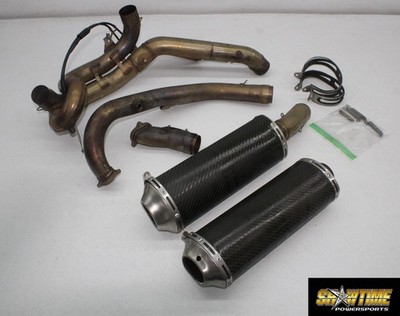 11-13 DUCATI 848 EVO TERMIGNONI EXHAUST PIPE MUFFLER SLIP ON CAN SILENCER HEADER