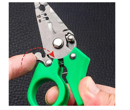 Mini Multi-tool Wire Stripper,Portable 12-in-1 Electrician tool Adjustable - Picture 5 of 8