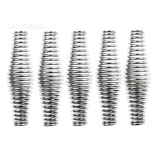 5Pcs BBQ Spring Handle, Stainless Steel Smoker Handle 5.5-Inch, Silver