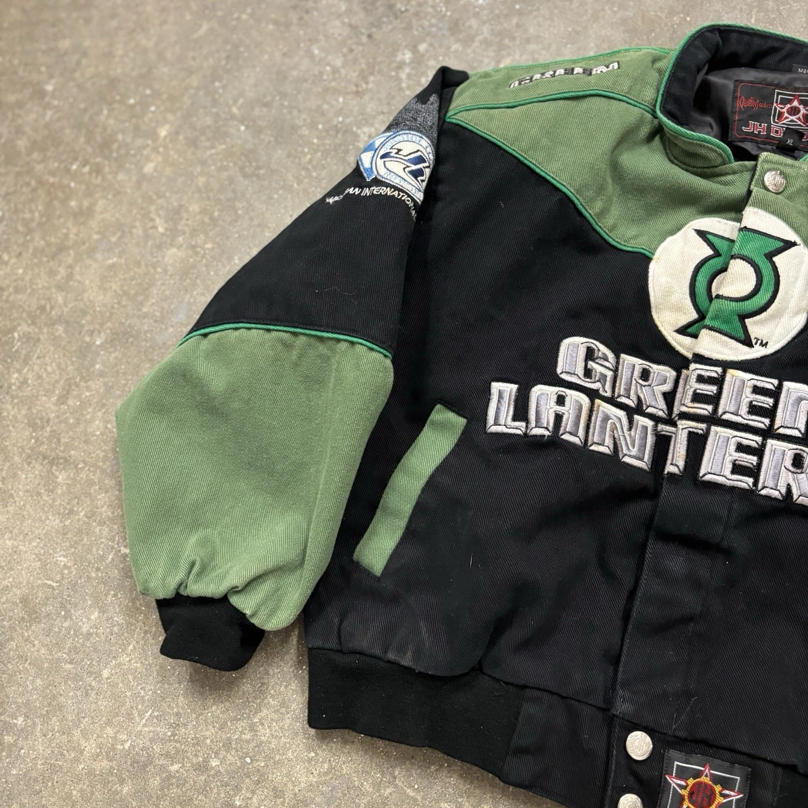 Green Lantern (DC Comics) Michigan Speedway Jeff Hamilton Vintage Jacket
