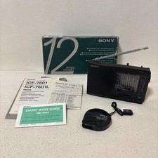 Sony ICF-7601 FM/MW/SW portable Radio Receiver Multi Band Tested