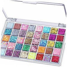 40 Colors Face Glitter, Face Paint Glitter Gel - Face Glitter for Women Girls