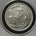 Oregon Prospector Gold Nugget Panning Rare Coin 1 Troy Oz .999 Fine Silver Round