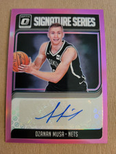 2018-19 Donruss Optic Signature Series Pink Refractor 15/25 Dzanan Musa RC Auto