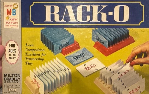 VINTAGE Rack-O Card Game COMPLETE Milton Bradley 1966  Racko Numbers