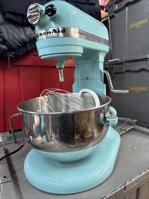KitchenAid Pro 5 Plus 5-Qt Bowl Lift STAND MIXER Aqua Sky Blue KV25G0XAQ +Extras