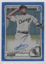 2020 Bowman Chrome Prospects Blue Refractor /150 Lency Delgado #CPA-LD Auto 2f9