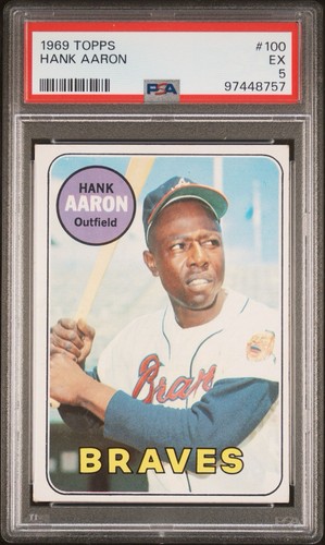 1969 Topps - Hank Aaron #100 PSA 5