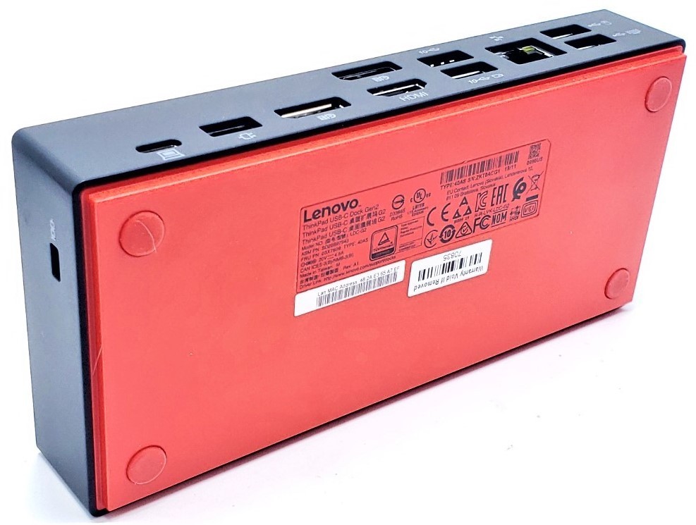 Plus de câbles emmêlés grâce à la station d'accueil USB-C Lenovo ThinkPad LDC-G2 Type 40AS