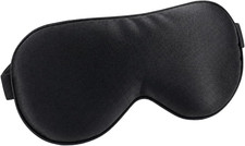 Silk Blackout Sleep Eye Mask with Adjustable Strap for Men  Women