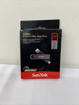 SanDisk Extreme Pro Dual Drive - 512GB - USB-A and USB-C Flash Drive - Brand NEW