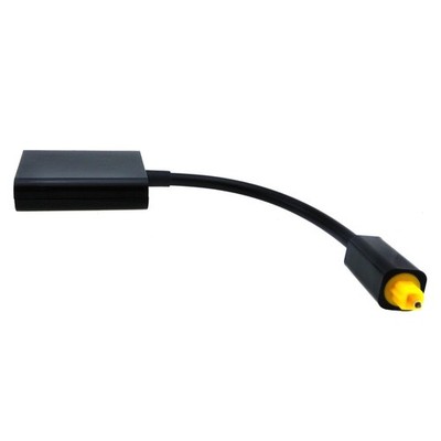 Dual Port Toslink Digital Fiber Optical Adapter Splitter Audio Cable 1 In 2 Out;