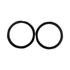 10  Wood Speaker Subwoofer Mounting Spacer 1/4  MDF Wood Rings - 1 Pair Black