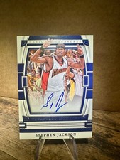 2022-23 National Treasures NT Treasured Moments Stephen Jackson Auto /99 TM-SJK
