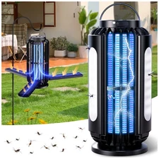 Bug Zapper, Mosquito Zapper Outdoor Indoor Solar Powered, Battery Powered Cor...