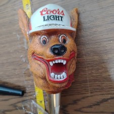 Coors Light Beer Wolf Tap handle (Rare)  Very Cool ?? B25