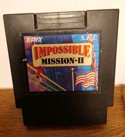 Impossible Mission II Epyx S.E.I. Variant NES Nintendo 1990 W/ FuncoLand Sleeve 