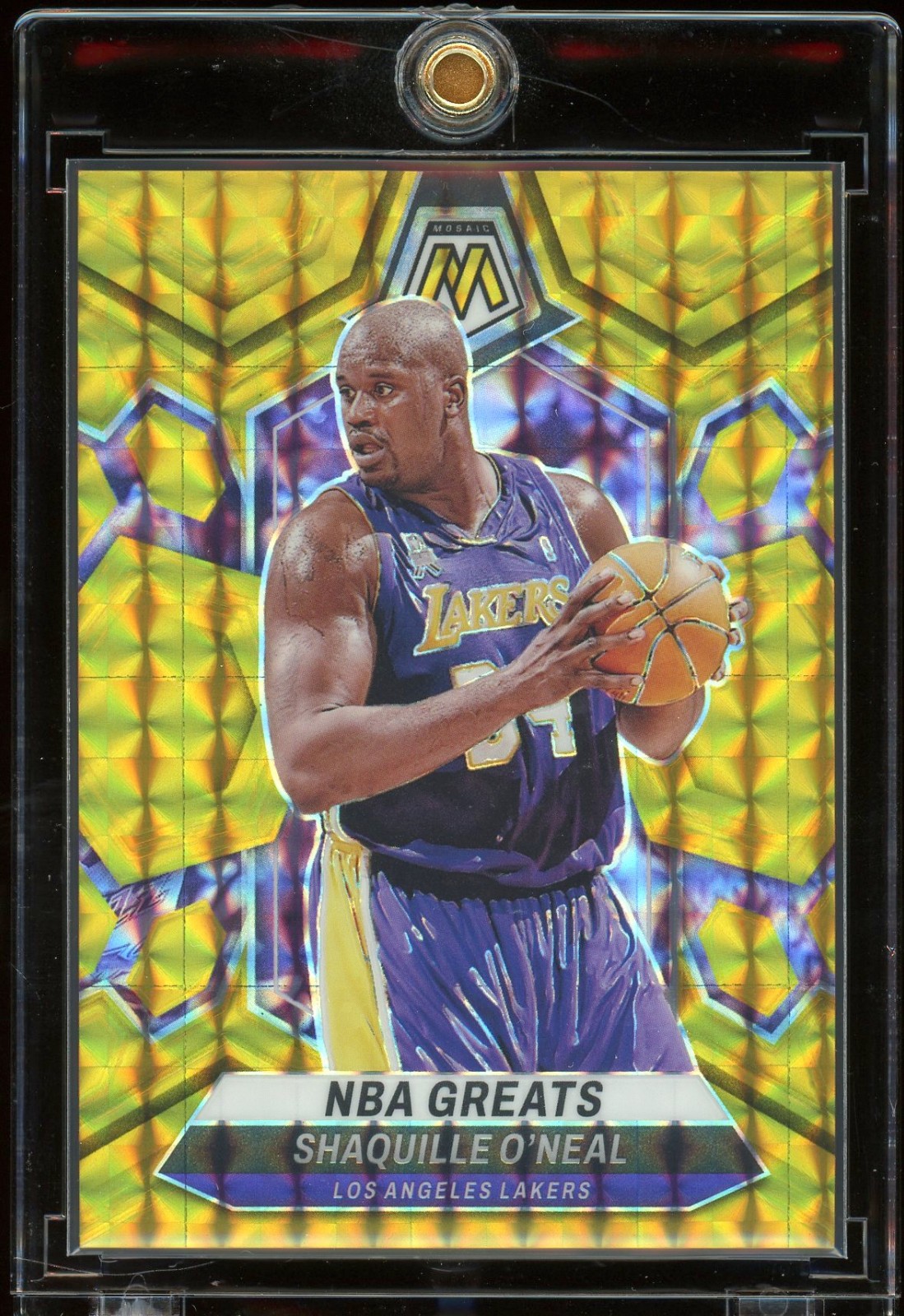 2023-24 Panini Mosaic SHAQUILLE O'NEAL #296 Gold Mosaic /10