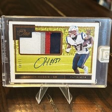 2019 Panini One Rookie Patch Autographs Damien Harris #13 Bronze /49 RC
