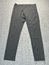 Vuori Aim Pants Mens 32x32 Grey Tapered Athletic Slim Fit Performance Stretch