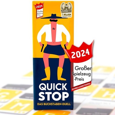 ATM Gaming Quickstop Das Buchstaben-Duell Kartenspiel 2 bis 7 Spieler 