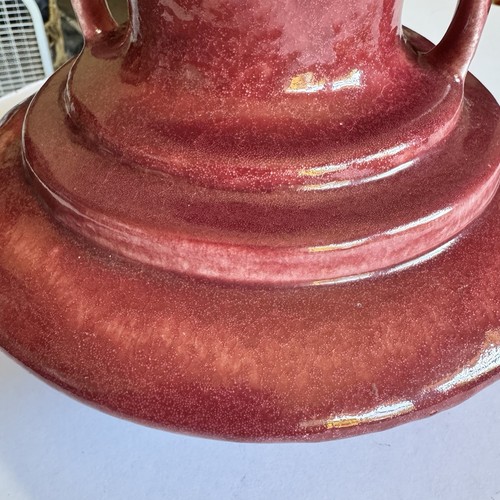 Roseville Orian Red 1935 Vintage Art Deco Pottery Ceramic Vase 737-7 Orion - Picture 7 of 18
