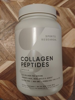 Sports Research SRE01178 Collagen Peptides Unflavored 2 Lbs Dietary Supplement