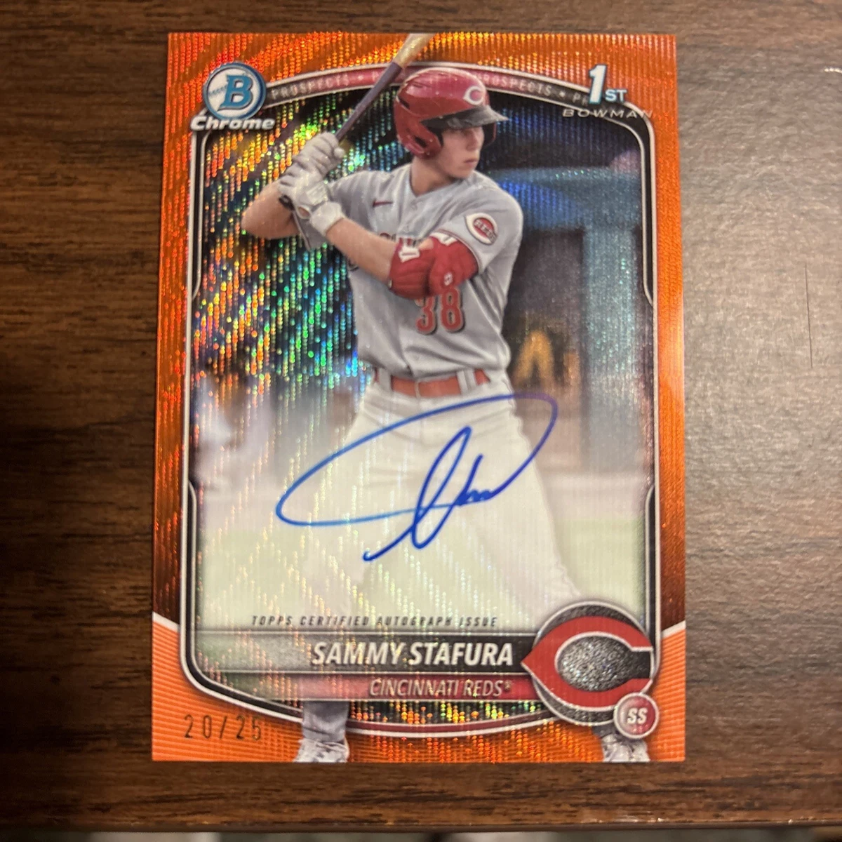 Bowman Cincinnati Reds Baseball Autographed Sports Trading Cards