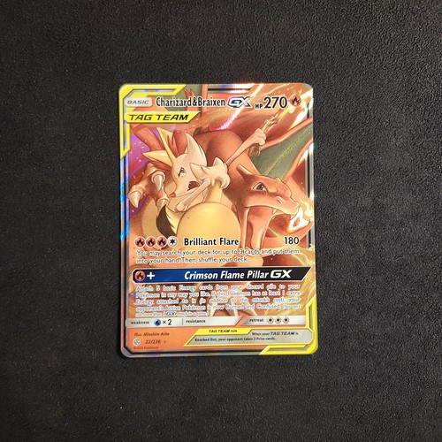 2016-19 Pokemon SM Black Star Promos Charizard & Braixen Tag Team GX #SM230 - Picture 3 of 7
