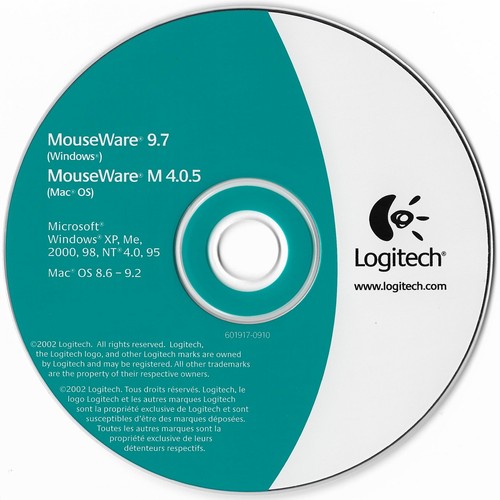 Logitech Mouseware 9.7 for Windows / M 4.05 for Mac OS (601917-0910) - 第 1/1 張圖片